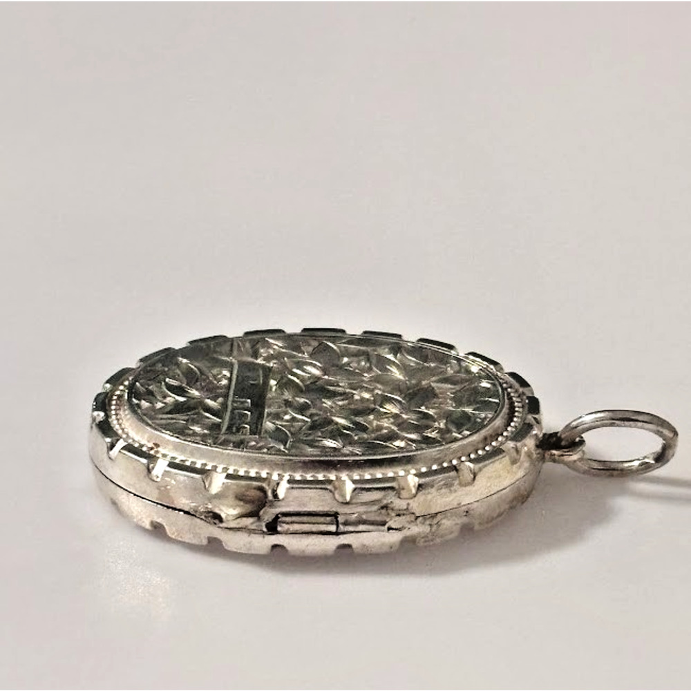 Antique Adie & Lovekin Sterling Silver Vesta Case Match Safe Chatelaine Pendant - Picture 10 of 16